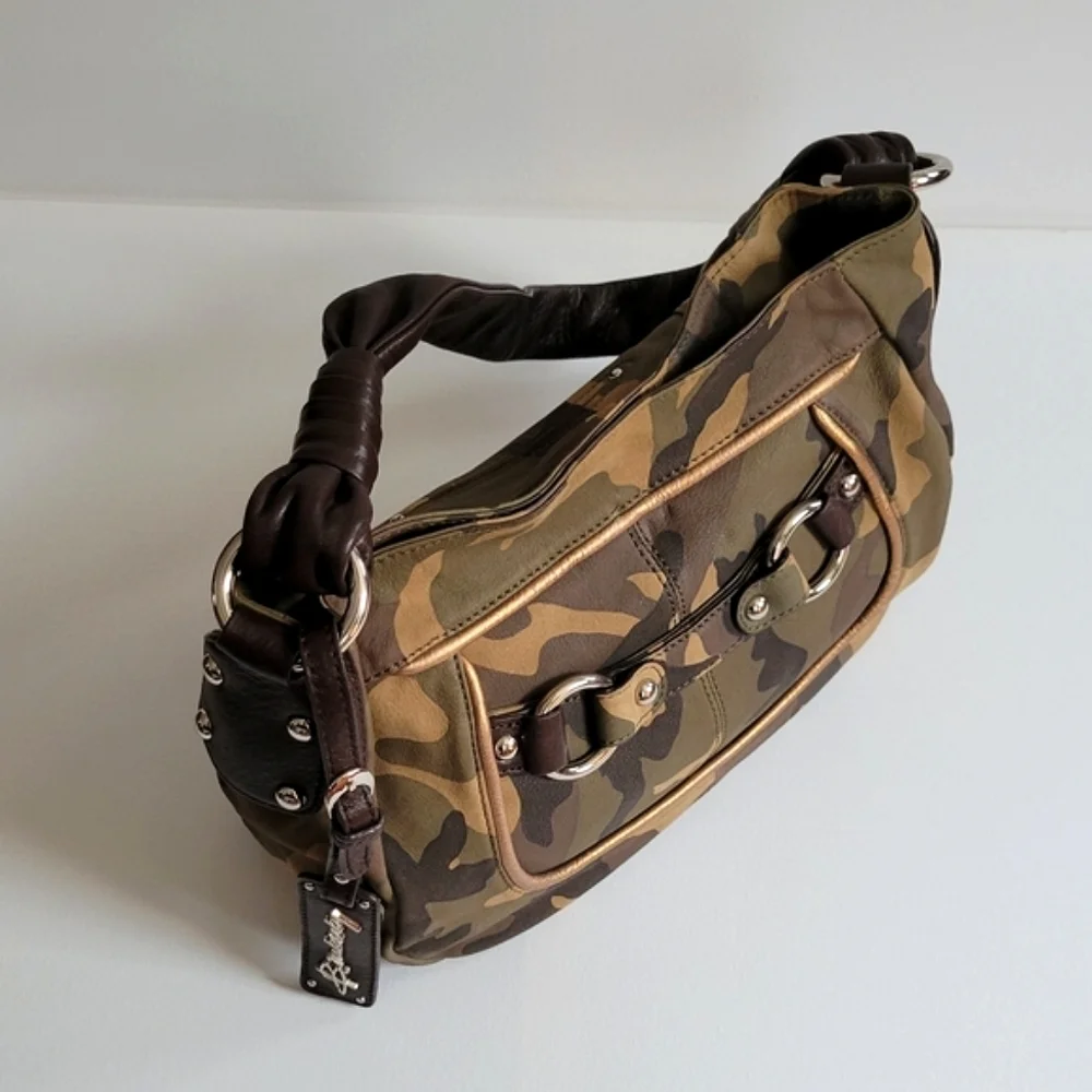 B.Makowsky leather hobo handbag with dust bag.